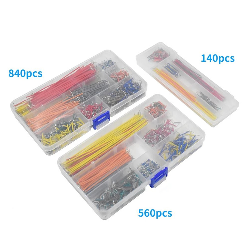 Breadboard Jumper Wire - 65/140/560/840 boxed jumpers 14 kinds of