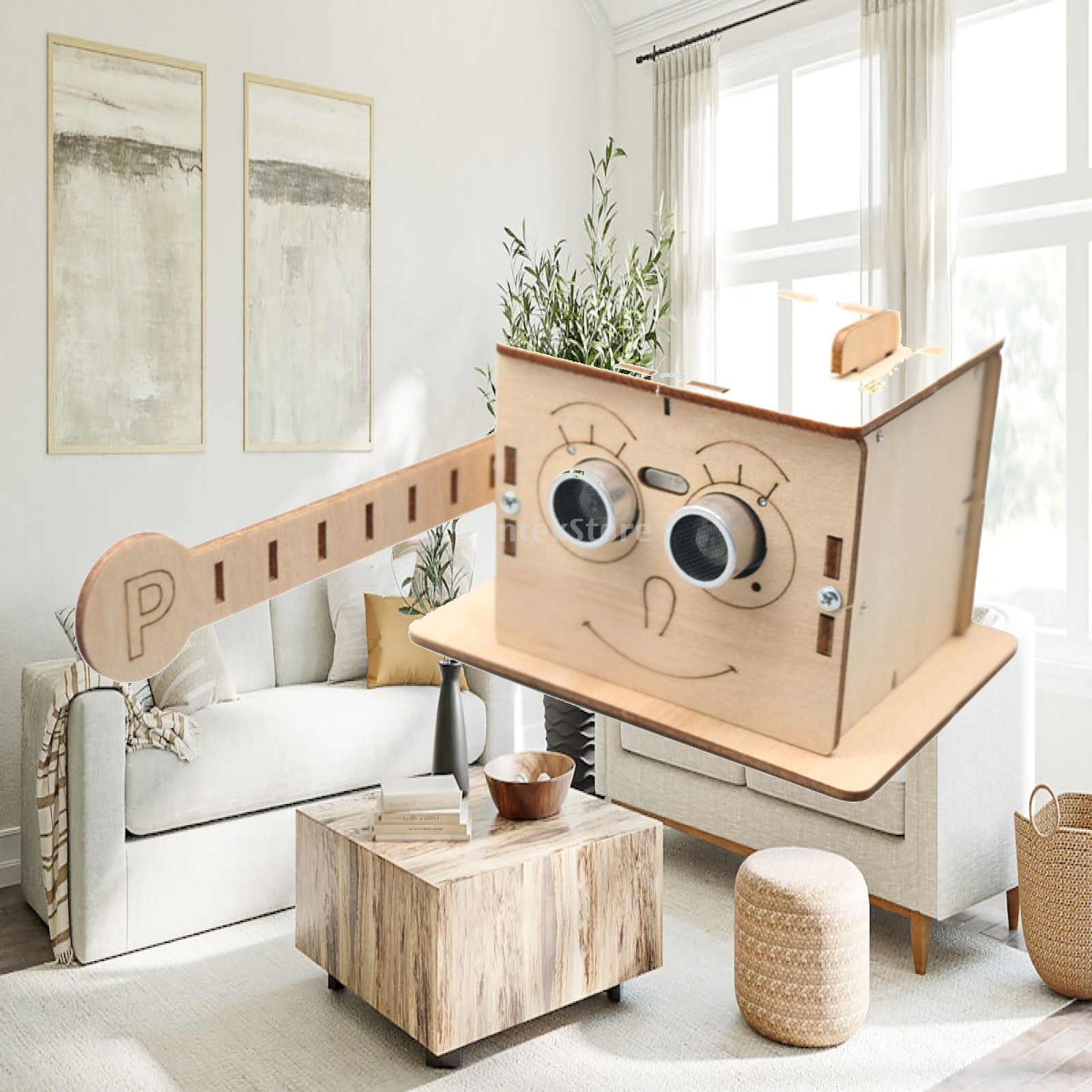 Diy Electronics Toys - Wooden Toy Kit Smart Barrier Gate