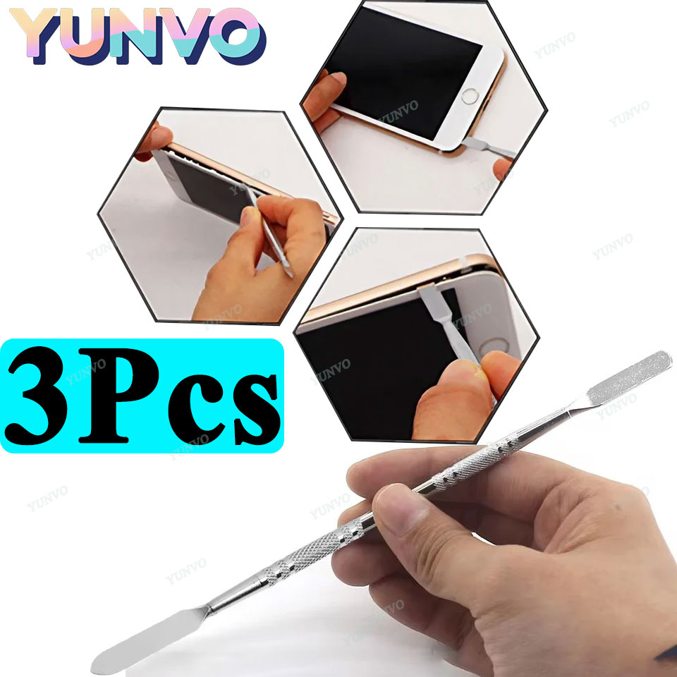 Diy Electronics Repair - 3Pcs Metal Spudger Crowbar Stainless Steel