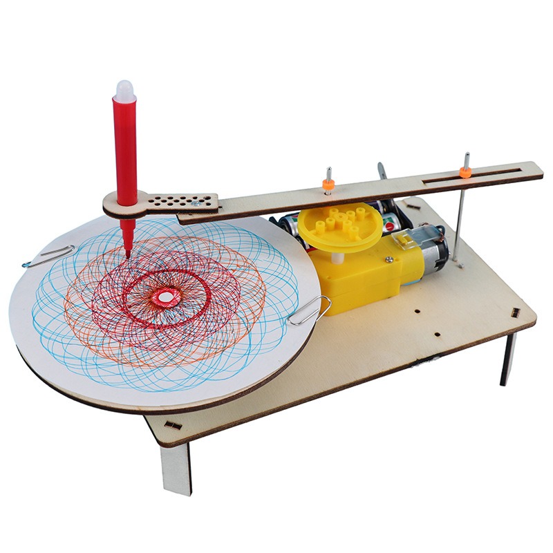 Diy Electronics For Beginners - 1-3Pcs DIY Wooden Electric Plotter Drawing