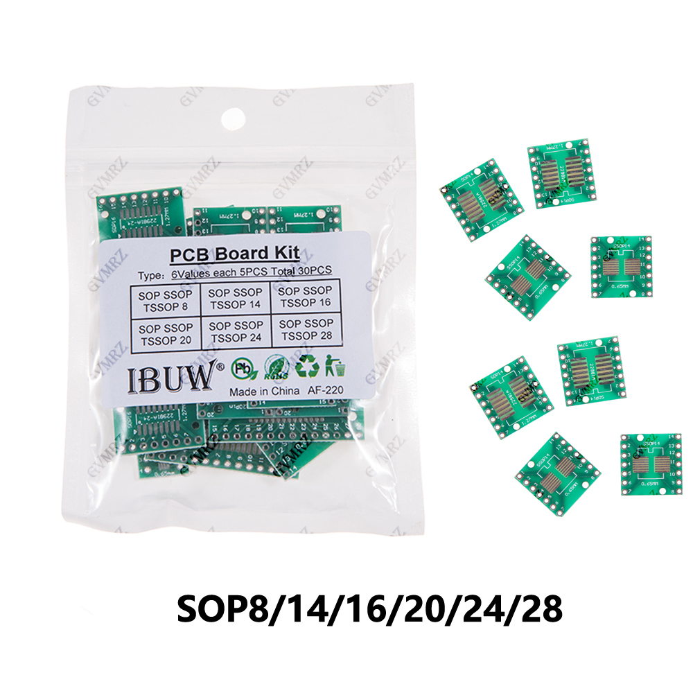 Diy Electronics For Beginners - 30PCS 6Values SOP SSOP TSSOP PCB