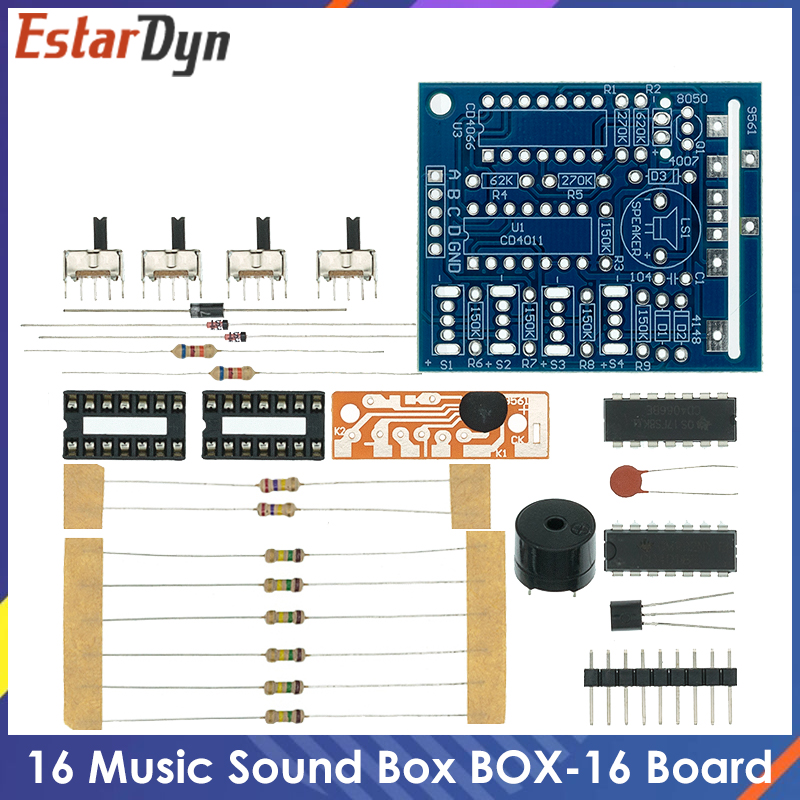 Diy Electronics Websites - 16 Music Sound Box BOX-16 Board