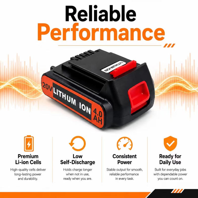 for 3/4/6/8Ah Long Runtime BL2 - огляд і ціна Black+Decker Tool Cordless