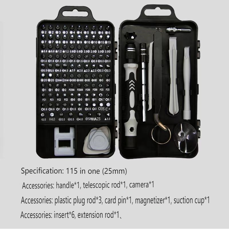 115 IN 1 Precision Magnetic Sc - огляд і ціна Diy Electronics Repair
