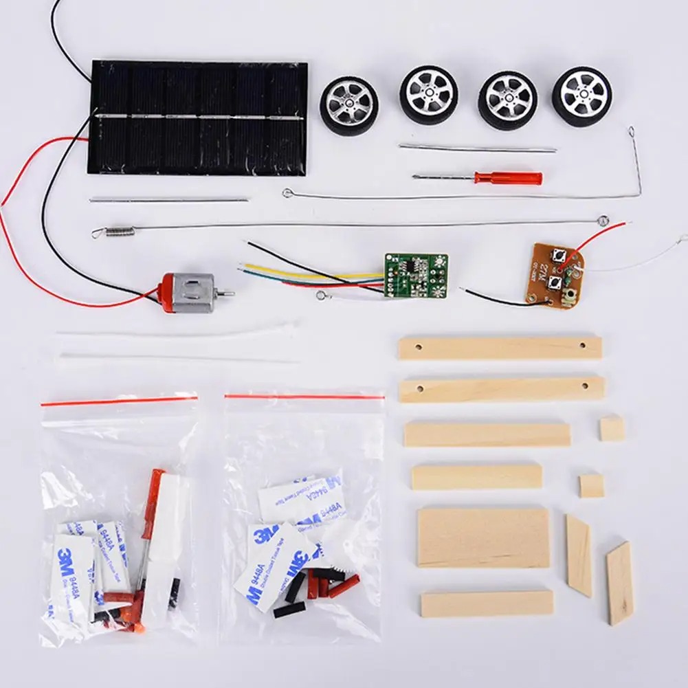 DIY Wooden Assemble Solar Car  - огляд і ціна Diy Electronics Toys