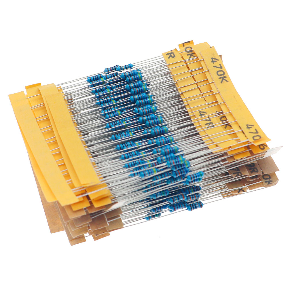500pcs/lot 50 values 1/4W 0.25 - огляд і ціна Resistor Kit 1 4W