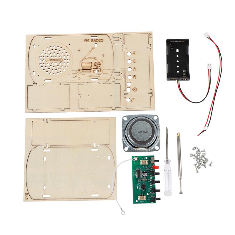 【xxx】DIY Wooden FM Radio Kit V - огляд і ціна Diy Electronics Projects For Kids