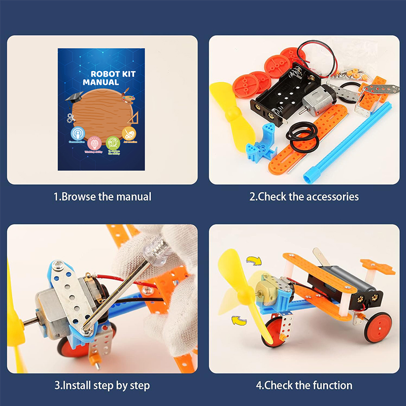 6 Set Robotics Kit Science Exp - огляд і ціна Diy Electronics Toys