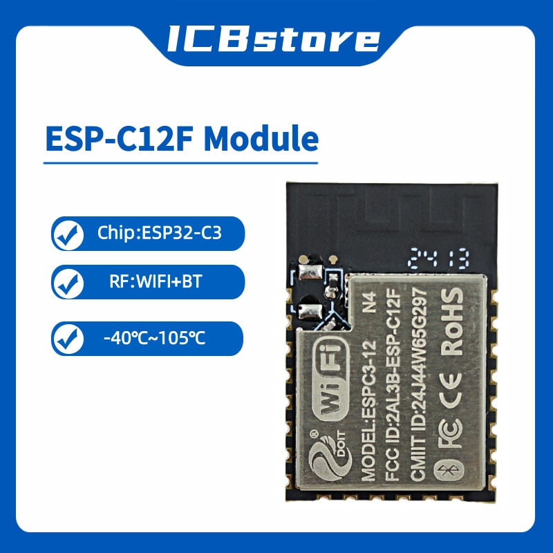 ESP32-C3 Series Module ESP-C12 - огляд і ціна Esp32 Wifi Bluetooth