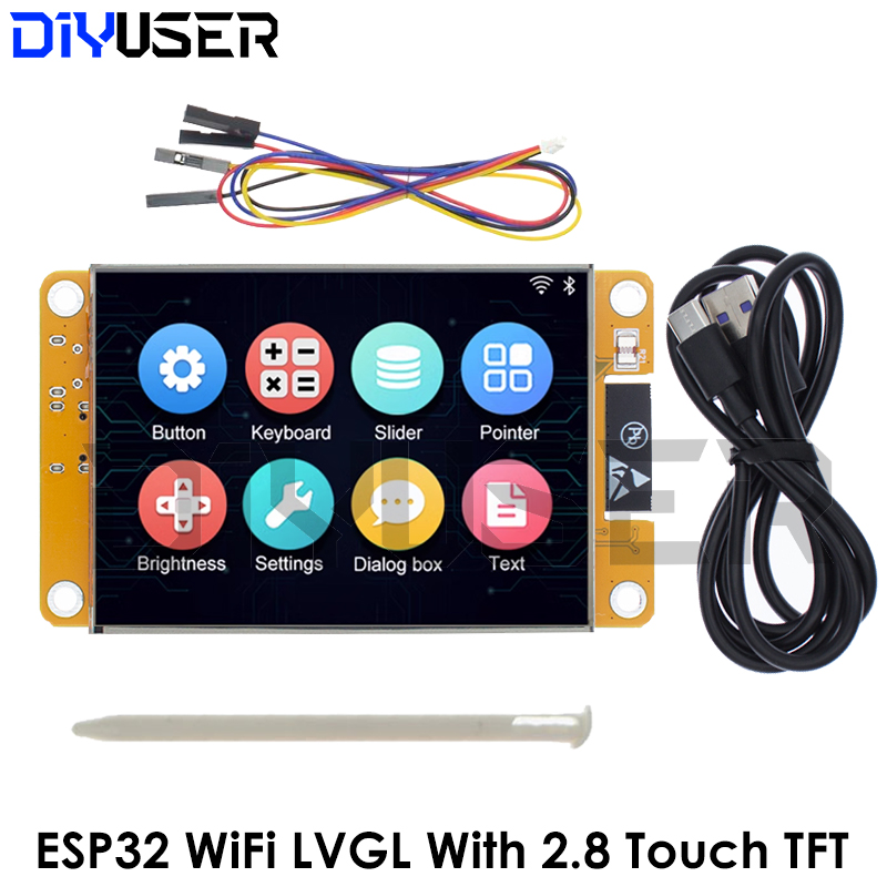 ESP32 LVGL WIFI&Bluetooth Deve - огляд і ціна Esp32 Wifi Bluetooth