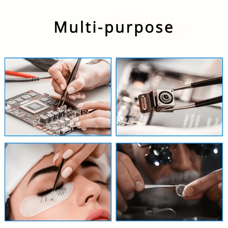 10Pcs ESD Anti‑Static Tweezers - огляд і ціна Diy Electronics Repair