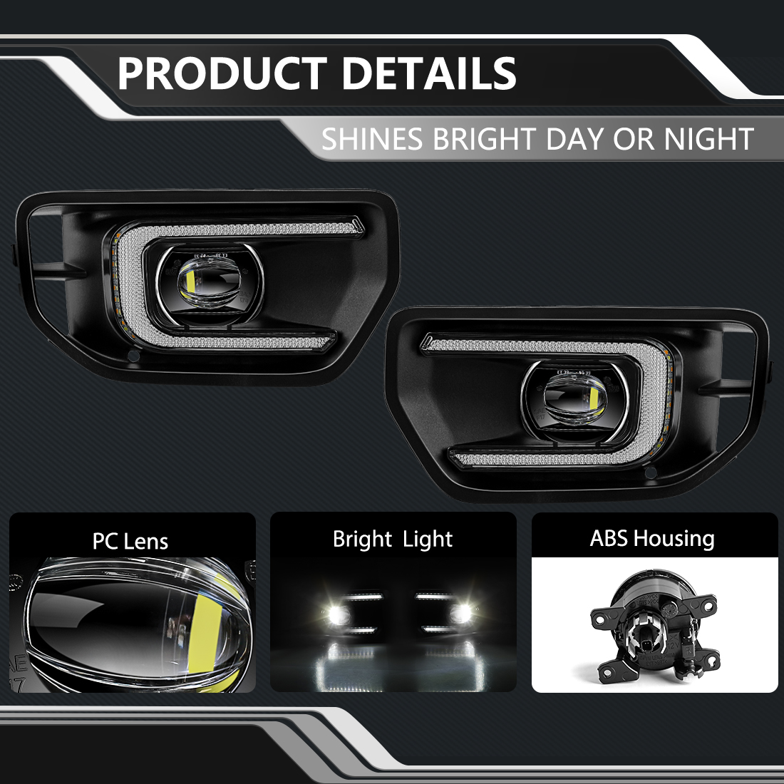 1 Set LED DRL Fog Lamp For For - огляд і ціна Led Assortment Kit