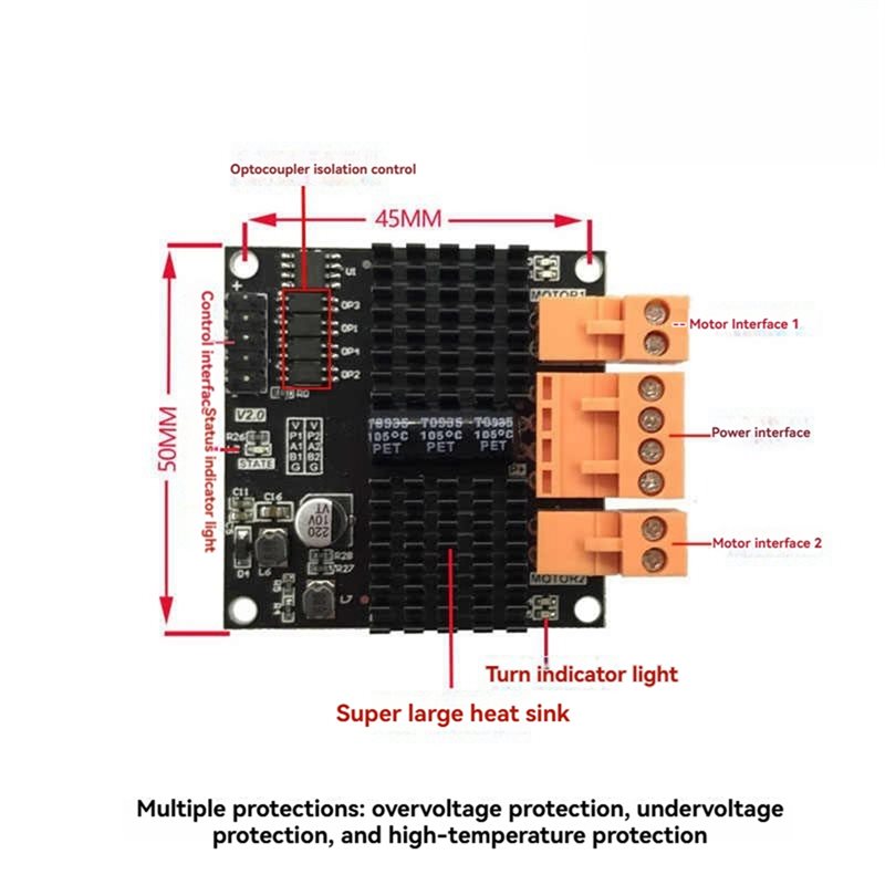 HLZS-DC Brushed Motor Driver M - огляд і ціна L298N Motor Driver