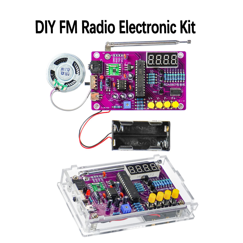 DIY FM Radio Electronic Kit 87 - огляд і ціна Diy Electronics Project