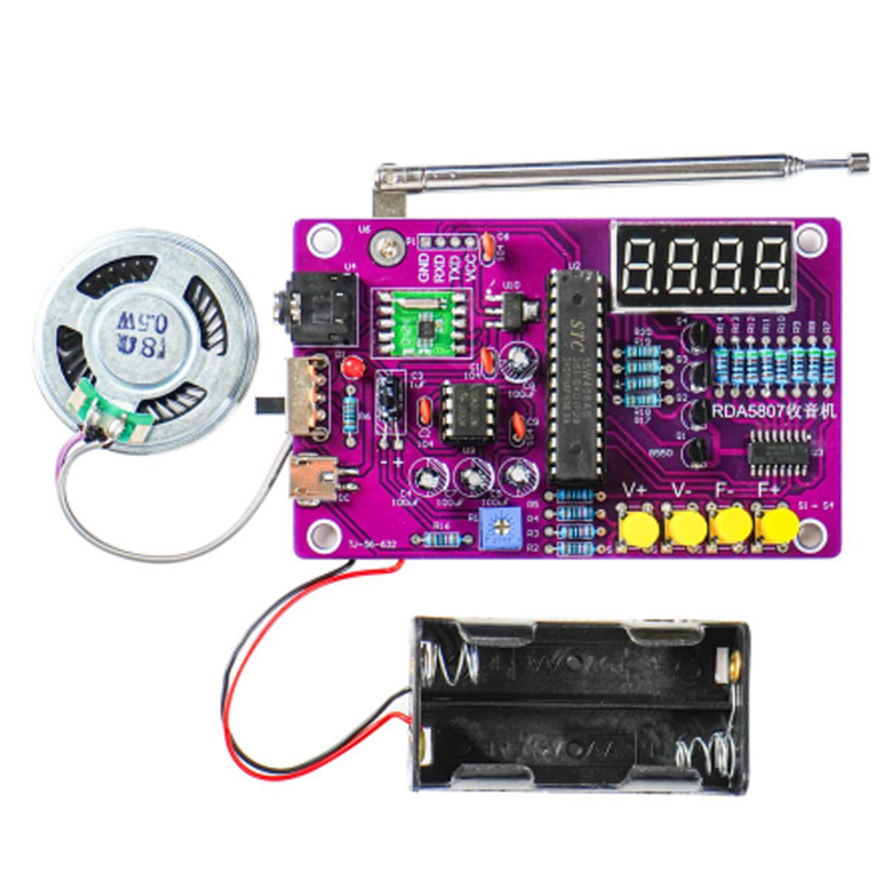 DIY FM Radio Electronic Kit 87 - огляд і ціна Diy Electronics Project