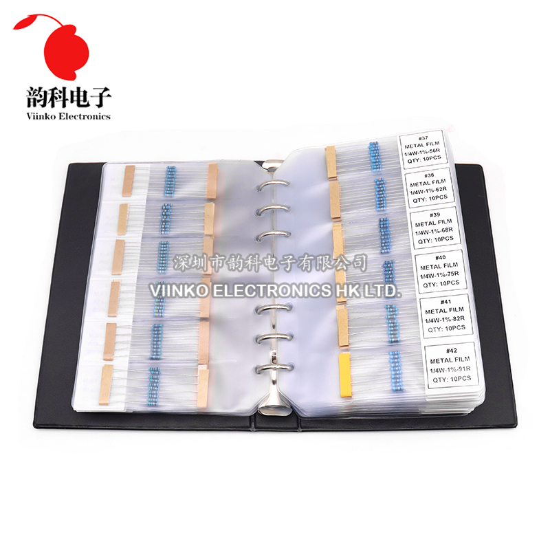 0.25W 122/130/140/158Values 1R - огляд і ціна Resistor Kit 1 4W