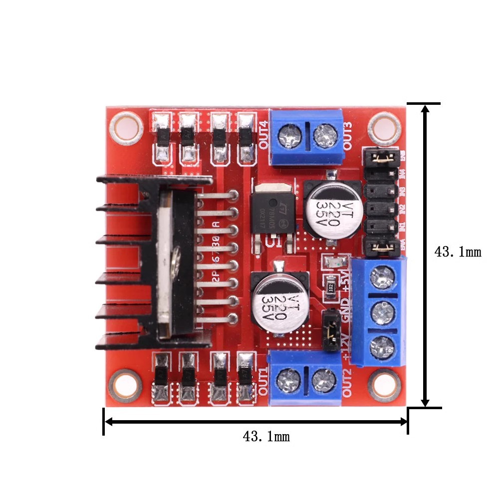 1~100Pcs L298N Dual Channel DC - огляд і ціна L298N Motor Driver