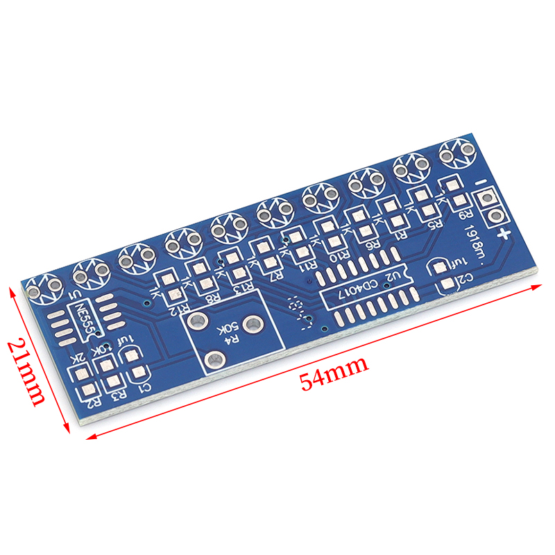 NE555+CD4017 Running LED Flow  - огляд і ціна Diy Electronics Websites