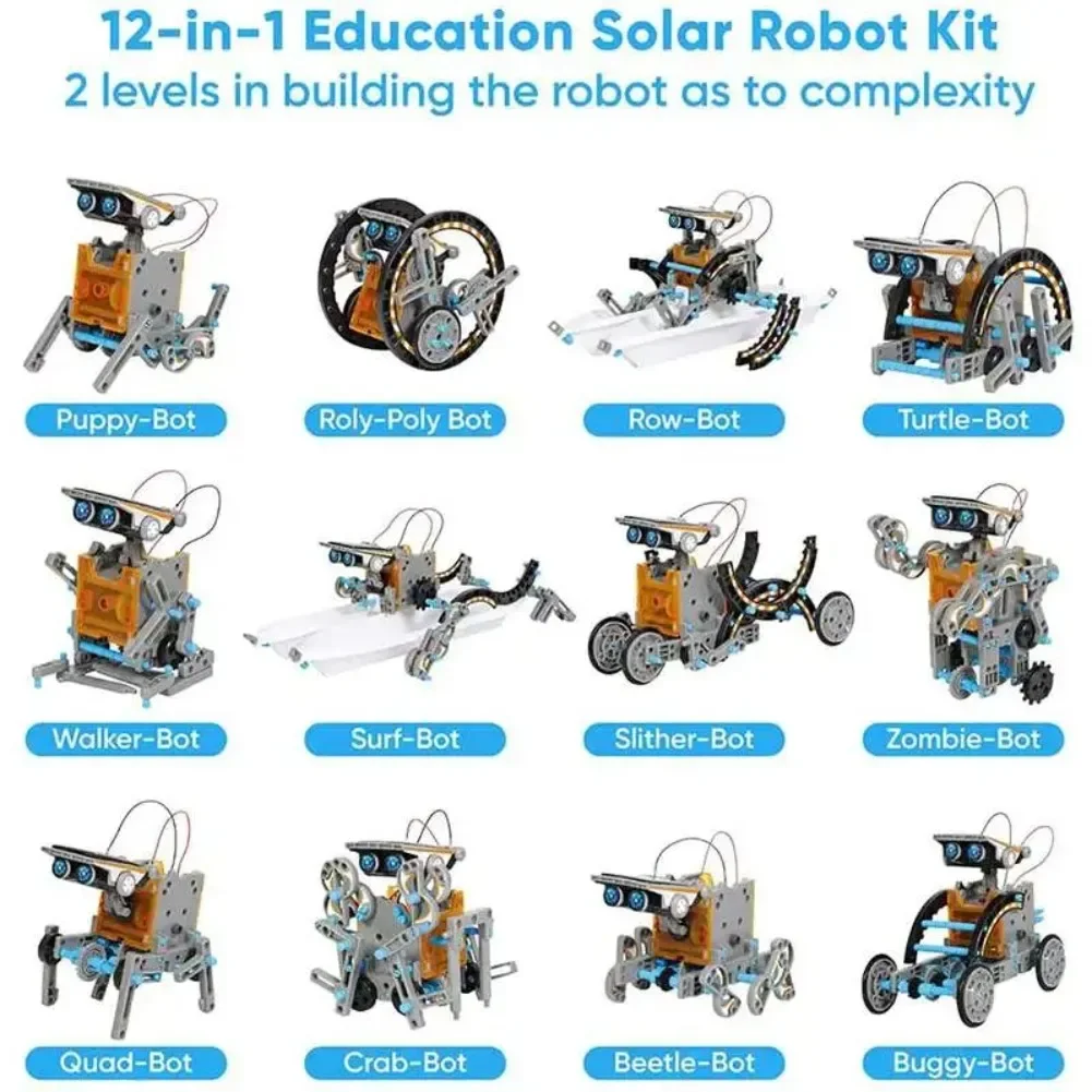 13 in 1 Solar Powered Robot Sc - огляд і ціна Diy Electronics For Beginners